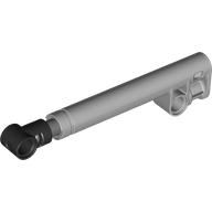Lego Technic Shock Absorber 11L with Internal Spring, Black Top / Light Bluish Gray