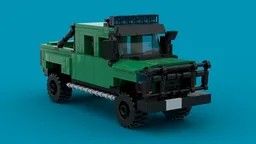jacked green ute