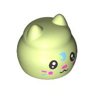 Lego Ball with Ears with Kitten Face print