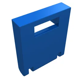 Box 2 x 2 x 2 Door with Slot / Blue