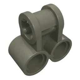 Technic Axle and Pin Connector Perpendicular Double / Dark Gray