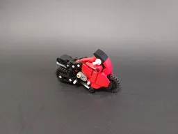 Tiny Red Motorcycle