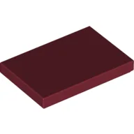 Tile 2 x 3 / Dark Red