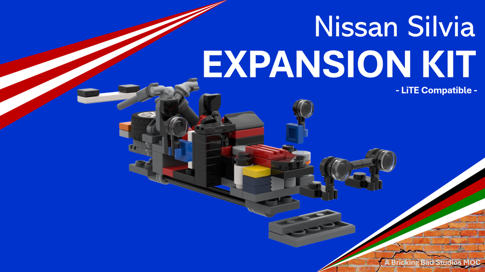 Lego Nissan Silvia Expansion KiT (`SuperKit': LiTE series pack of KiTs: 1, 3, 4, 5 ,6 and Safari)