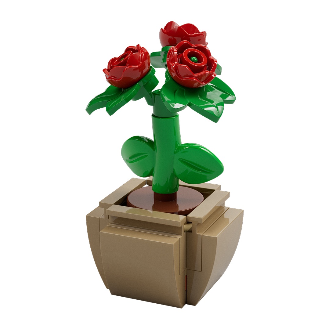 Lego Potted Roses