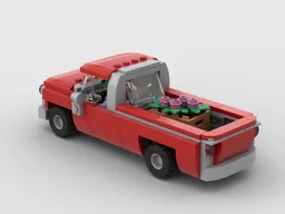 Red vintage pickup