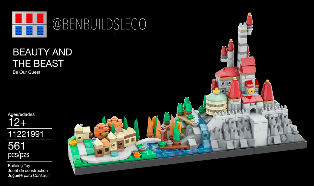 Lego Beauty and the Beast skyline
