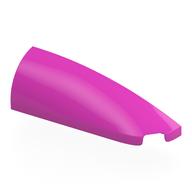 Lego Brick Round, Curved Double 1 x 4 with Stud Notch Right / Dark Pink