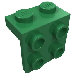 Bracket 1 x 2 - 2 x 2 / Green