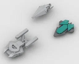 Star Trek Mini Model Pack 2 U.S.S. Equinox, U.S.S. Dauntless, U.S.S. Relativity