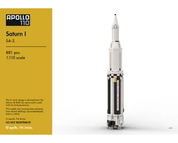 Saturn I – SA-3 [1:110 scale]