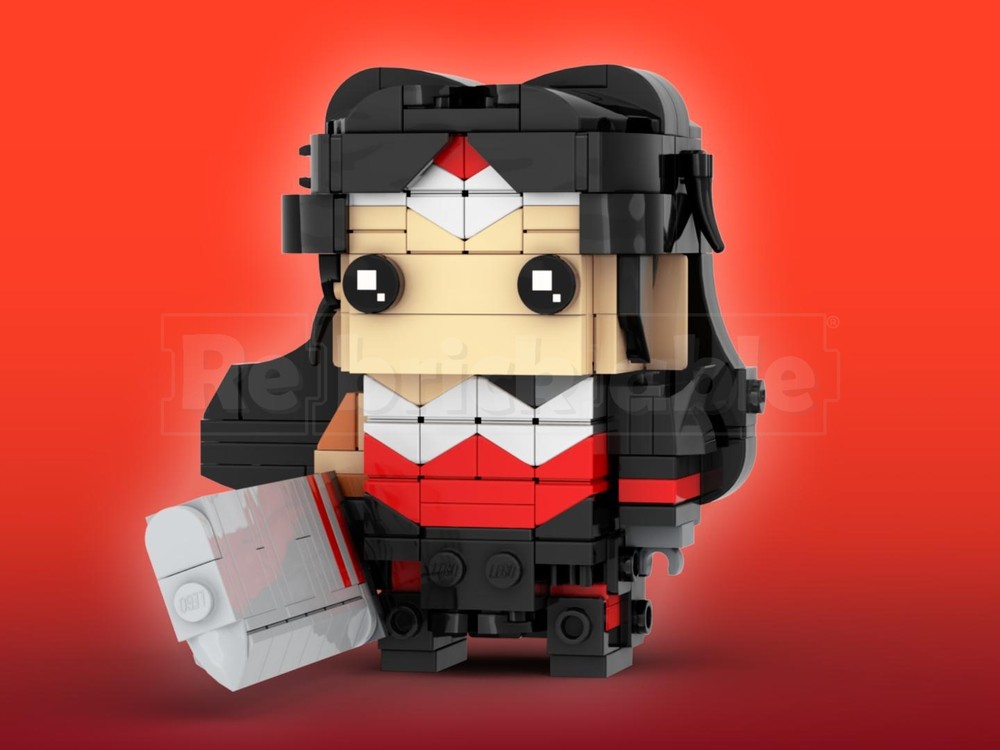 Lego Absolute Wonder Wo man Brickheadz LEGO MOC - DC Absolute Wonder Wo man