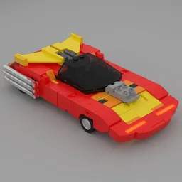 CBB06 Red Rocket G1-inspired Transformable Hot Rod