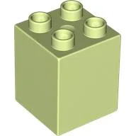 Duplo Brick 2 x 2 x 2 / Yellowish Green