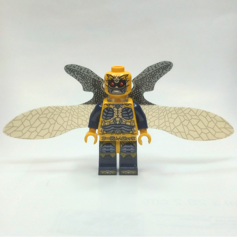 Lego Parademon with Bright Light Orange Armor and Open Wings (DCEU)