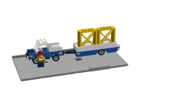 90´s City Construction Truck & Trailer