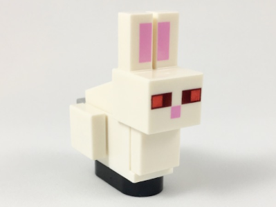 Lego Minecraft Bunny / Rabbit / Killer Bunny - Brick Built