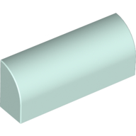 Lego Brick Curved 1 x 4 x 1 1/3 No Studs / Light Aqua