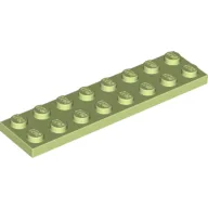 Plate 2 x 8 / Yellowish Green