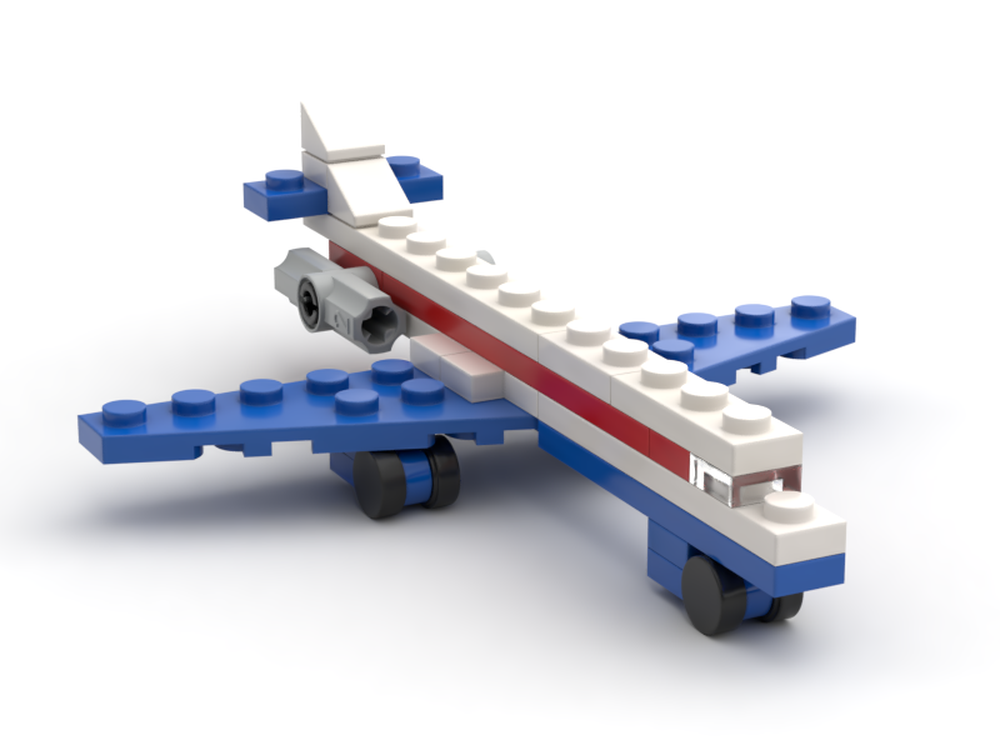 Lego 687 Caravelle plane (microscale)
