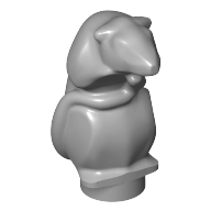 Lego Animal, Rodent, Rat / Mouse, Standing (Scabbers) / Light Bluish Gray