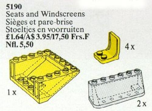 Lego Seats and Windscreens