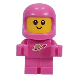 Classic Space Baby, Dark Pink, White Pupils