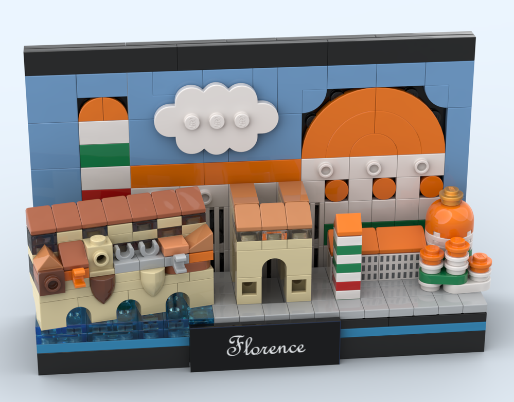 Lego Florence Postcard
