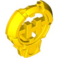 Lego Large Figure Chest Badge with 'H' Hero Factory Logo Design / Yellow