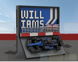 F1 Team Wall Display (Williams)