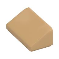 Lego Brick Sloped 30° 1 x 2 x 2/3 / Warm Tan