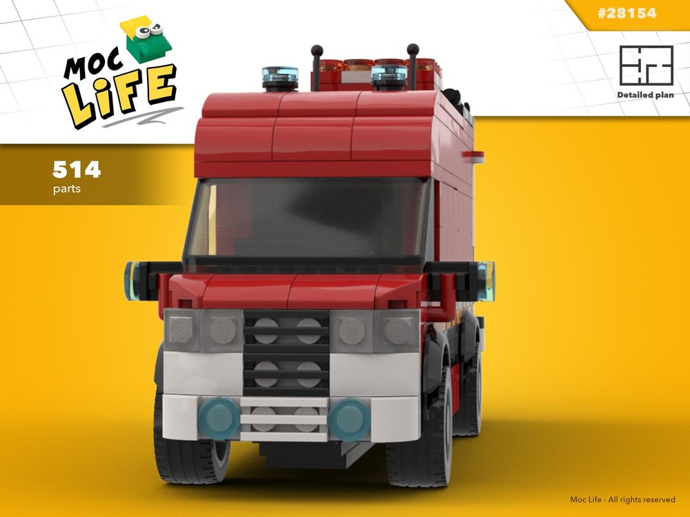 Lego Mercedes Sprinter Belgium fire department