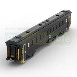 8W Swedish Train Wagon SJ AB7 Second Class