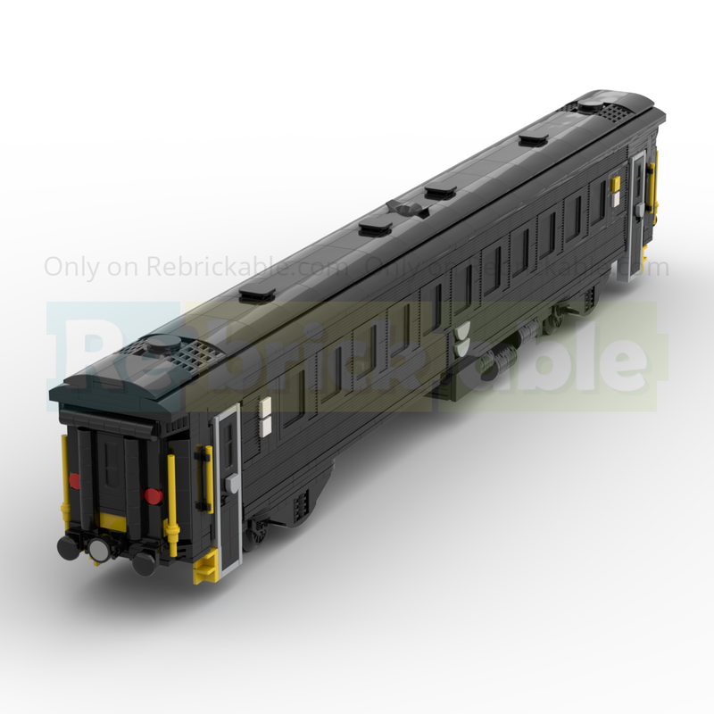 Lego 8W Swedish Train Wagon SJ AB7 Second Class