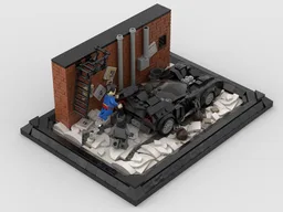Noël Batmobile Display Scene