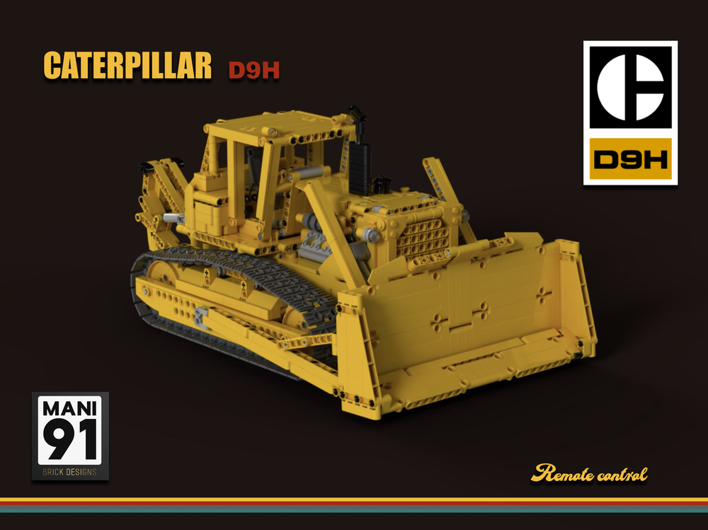 Lego Caterpillar D9H RC Bulldozer