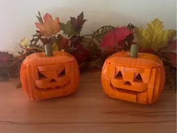 Halloween pumpkins with light