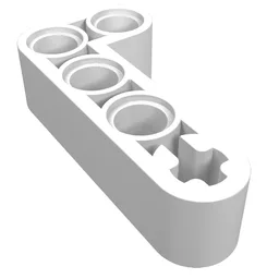 Technic Beam 2 x 4 L-Shape Thick / White