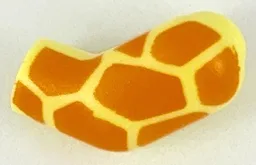 Arm, Left with Orange Giraffe Spots Pattern / Bright Light Yellow