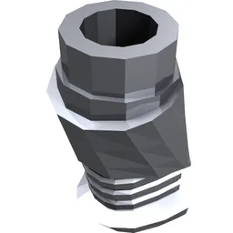 Arm / Mech / Blaster / Metallic Silver