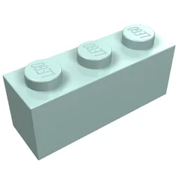 Brick 1 x 3 / Aqua