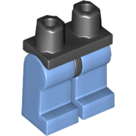 Lego Hips and Medium Blue Legs / Black
