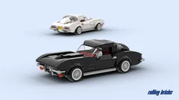 1963 Chevrolet Corvette Sting Ray - in 2 colors: black and white