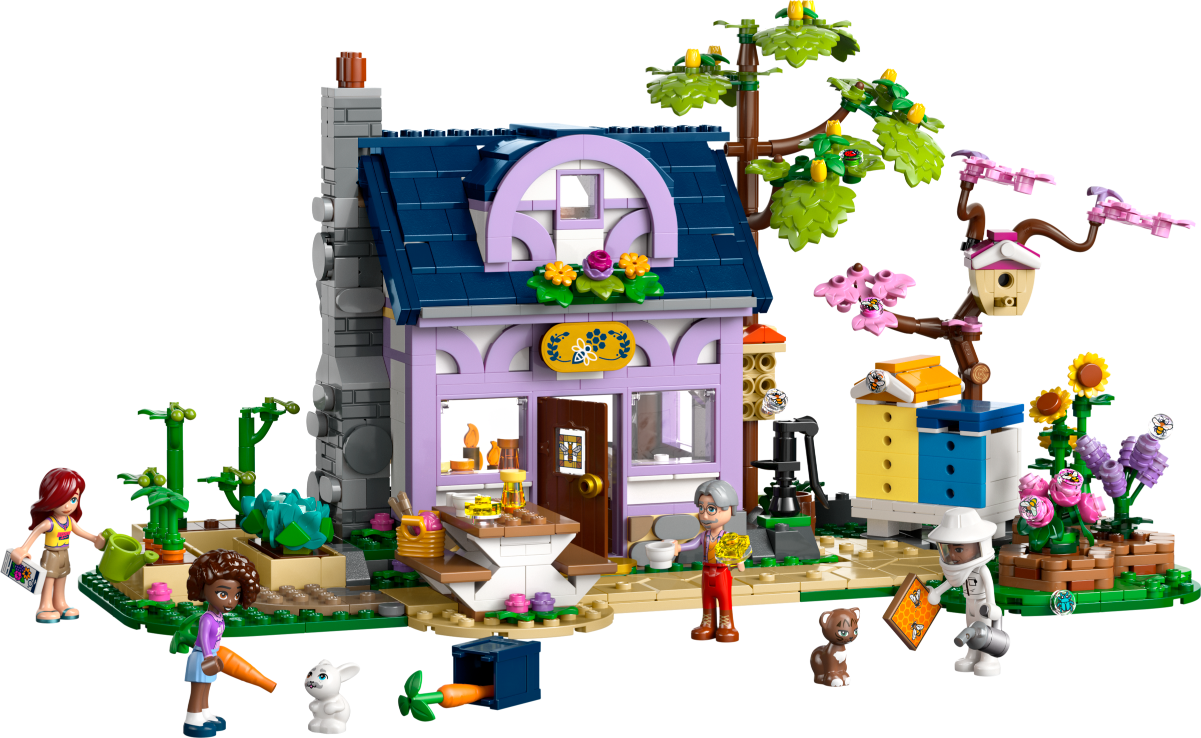 Lego Beekeepers' House and Flower Garden