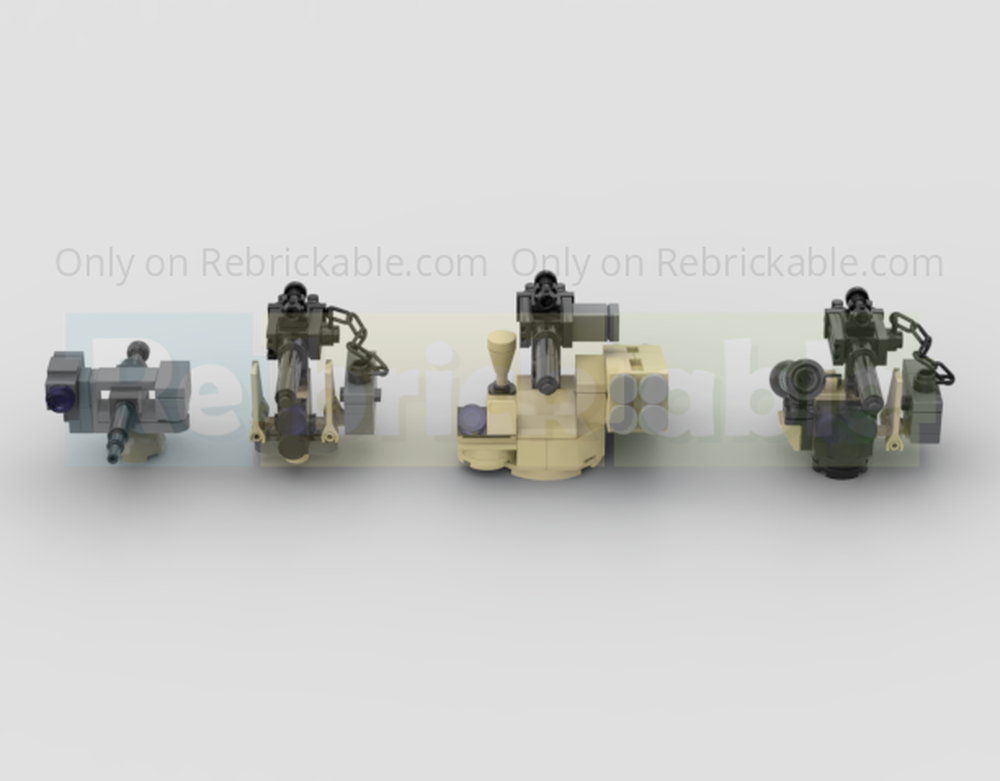 Lego CROWS (Common Remotely Operated Weapon Station) Weapon 4 Pack