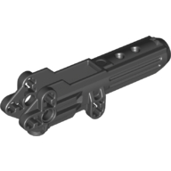 Lego Large Figure Weapon Gun, Body with Hole on Side / Black