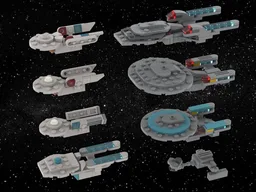 Micro NCC-1701's and Klingon D7