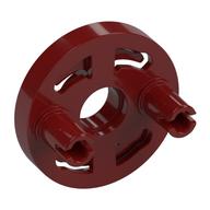 Lego Rotation Joint Socket with 2 Pins / Dark Red