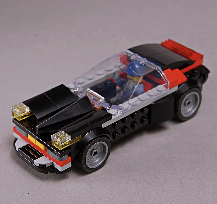 Lego 60472 Black Car Alternate