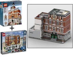 Modular School inverted corner (alternate build of Town Hall and Corner Garage)